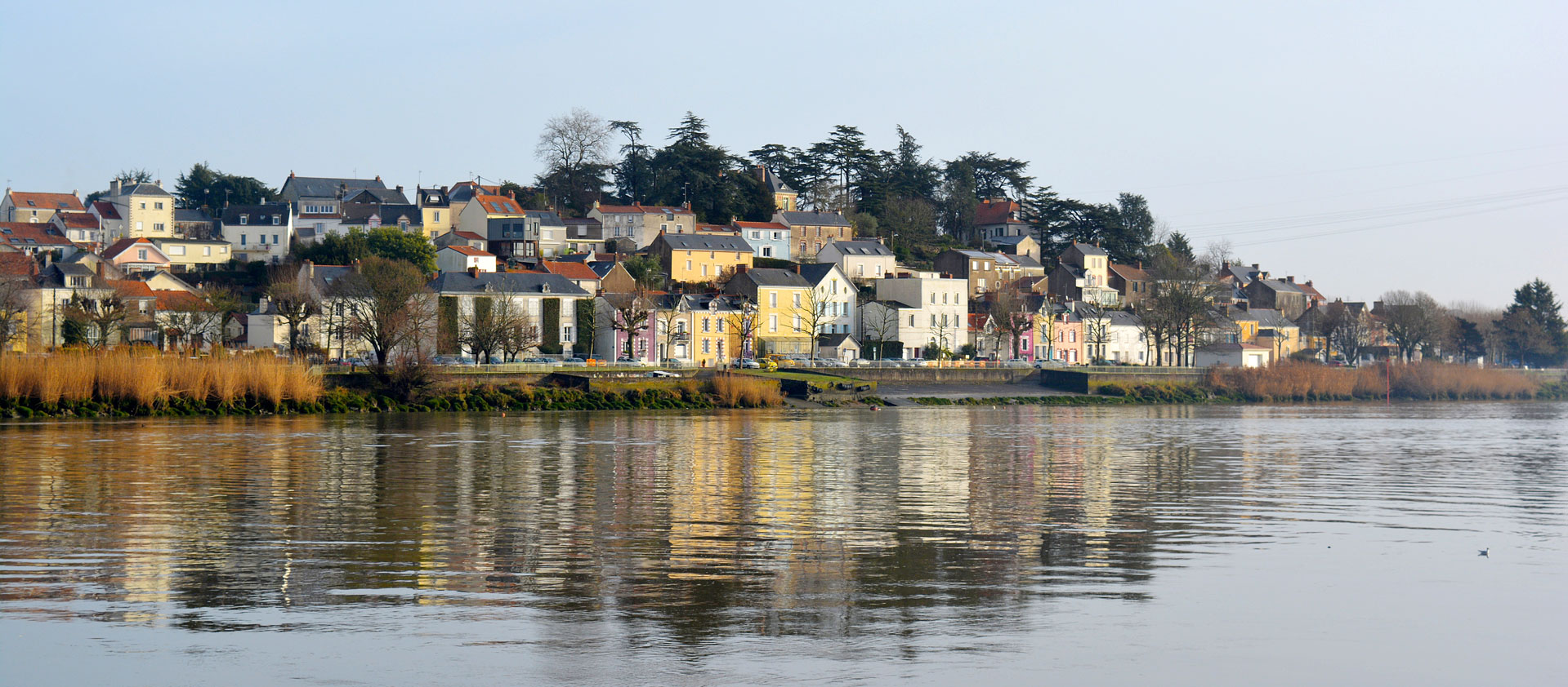 Basse Indre, vue de la Loire