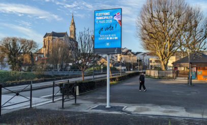 Panneau d'information électronique à Basse-Indre