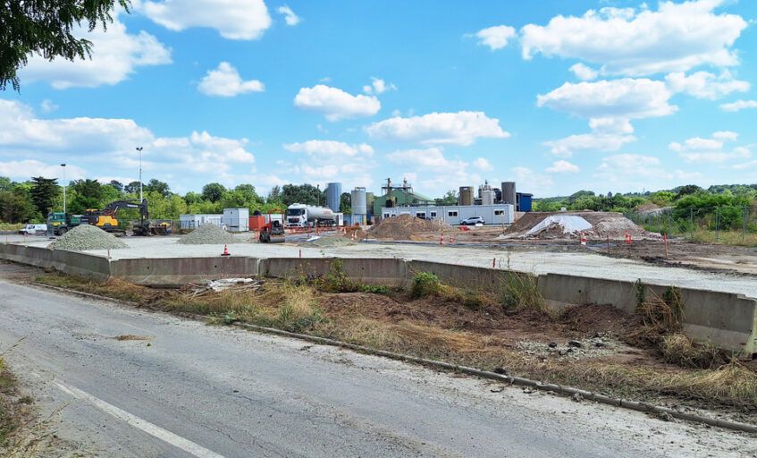 Vue de l'ancien site industriel Soferti à Indre