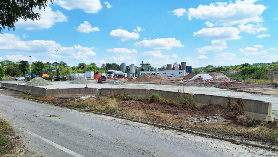 Vue de l'ancien site industriel Soferti à Indre