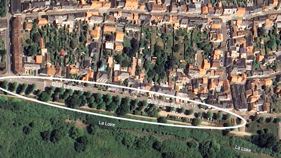 Localisation du périmètre des travaux quais Jean Bart et Langlois